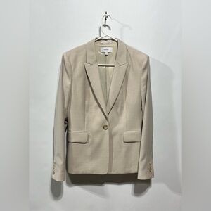Reiss Wool Blend Light Tan Blazer Women's Size 8